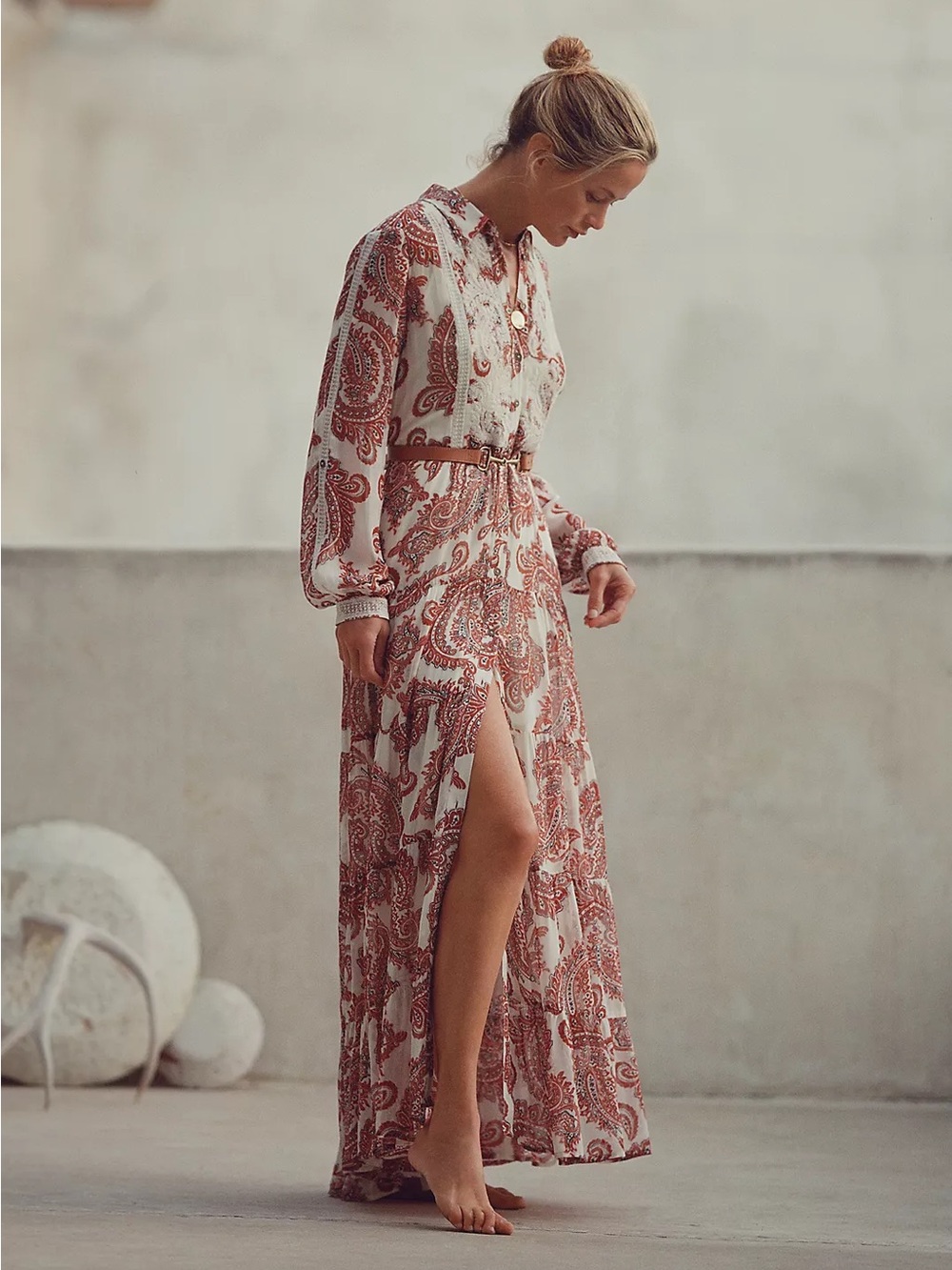 Anthropologie Allaire Maxi Shirtdress Size XS